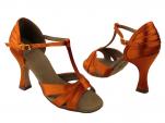 dansschoenen oranje satijn van  
